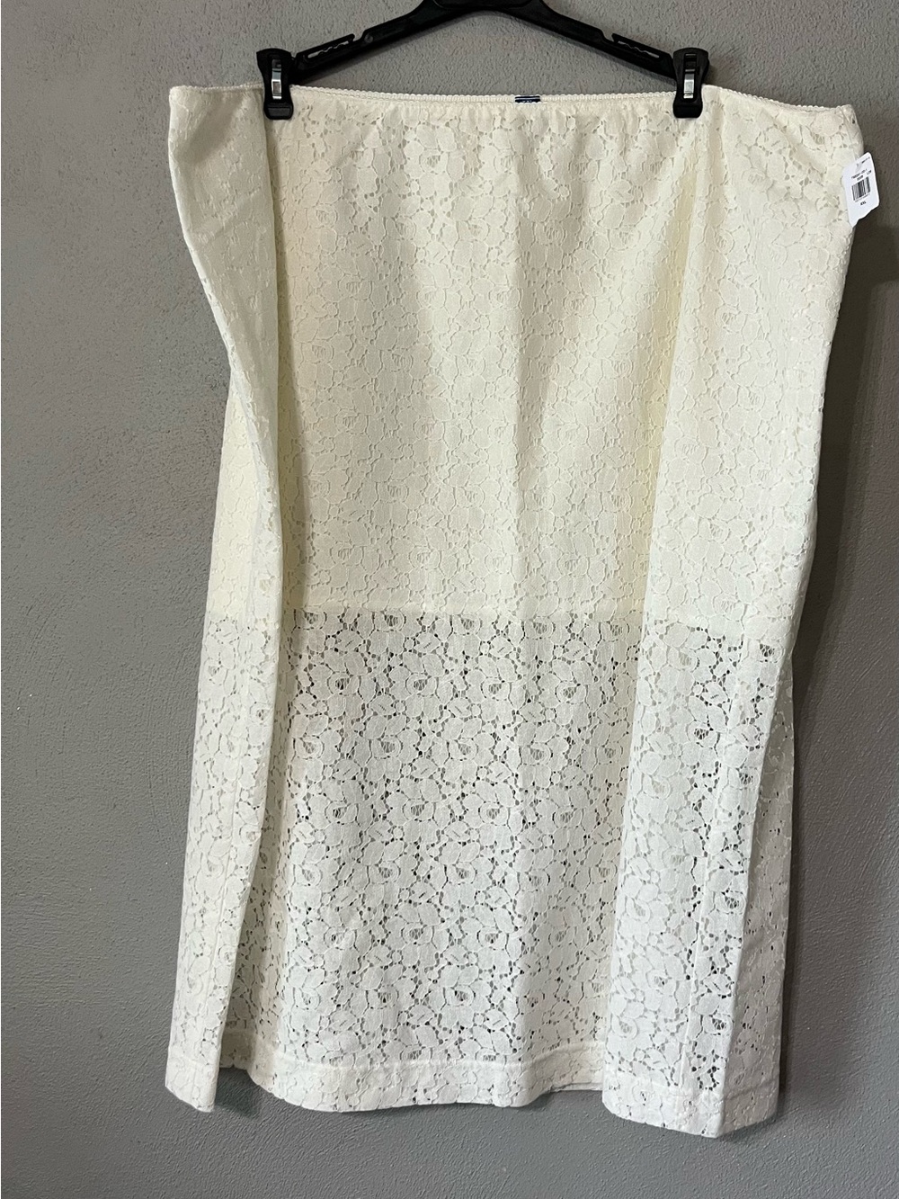 Old Navy Ivory Lace Midi Skirt